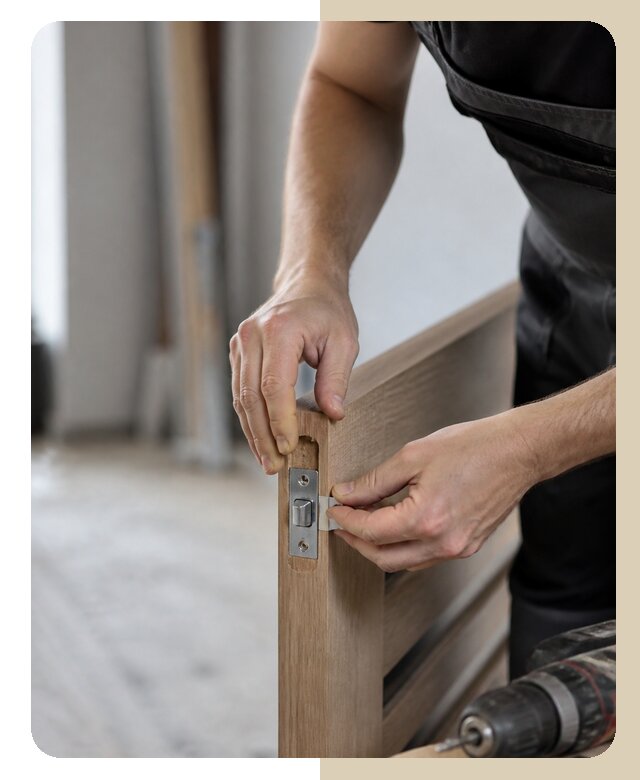 Врезка защелки двери в Чистополе по цене от 1843 р. | ДвериЛегко-Чст